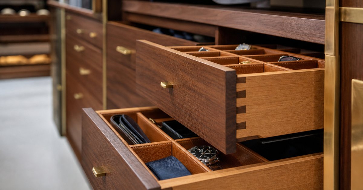 Which Materials And Hardware Signal Real Quality In A Bespoke Dressing Room?